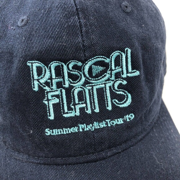 Rascal Flatts Summer Playlist Tour 2019 Adjustable Strapback Baseball Hat OSFM - Picture 5 of 13
